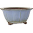 Lotus blue bonsai pot by Yamaaki - 280 x 280 x 137 mm