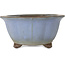 Lotus blue bonsai pot by Yamaaki - 280 x 280 x 137 mm