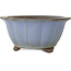 Lotus blue bonsai pot by Yamaaki - 280 x 280 x 137 mm