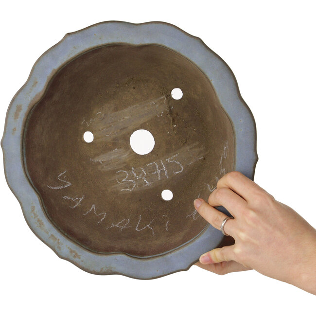 Vaso bonsai Lotus blu di Yamaaki - 280 x 280 x 137 mm