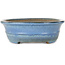 Oval blue bonsai pot by Yamafusa - 283 x 235 x 78 mm
