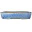 Oval blue bonsai pot by Yamafusa - 287 x 222 x 57 mm