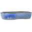 Oval blue bonsai pot by Yamafusa - 287 x 222 x 57 mm