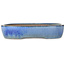 Oval blue bonsai pot by Yamafusa - 287 x 222 x 57 mm