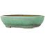 Oval green bonsai pot by Yamafusa - 280 x 235 x 70 mm