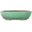 Oval green bonsai pot by Yamafusa - 280 x 235 x 70 mm