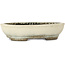 Ovale beige bonsaipot van Aiba Koyou - 307 x 250 x 69 mm