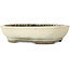 Vaso bonsai ovale beige di Aiba Koyou - 307 x 250 x 69 mm