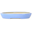 Ovale blauwe bonsaipot van Aiba Koyou - 250 x 205 x 40 mm
