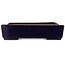 Vierkante donkerblauwe bonsaipot van Hattori - 207 x 207 x 53 mm