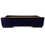 Vierkante donkerblauwe bonsaipot van Hattori - 207 x 207 x 53 mm