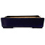 Pot à bonsaï carré bleu foncé de Hattori - 207 x 207 x 53 mm