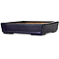 Vierkante donkerblauwe bonsaipot van Hattori - 207 x 207 x 53 mm