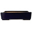 Pot à bonsaï carré bleu foncé de Hattori - 207 x 207 x 53 mm