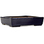 Vierkante donkerblauwe bonsaipot van Hattori - 207 x 207 x 53 mm