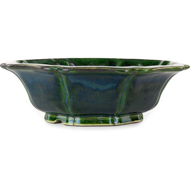 Pot à bonsaï Lotus vert par Mazan - 343 x 343 x 105 mm