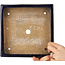 Vierkante donkerblauwe bonsaipot van Hattori - 207 x 207 x 53 mm