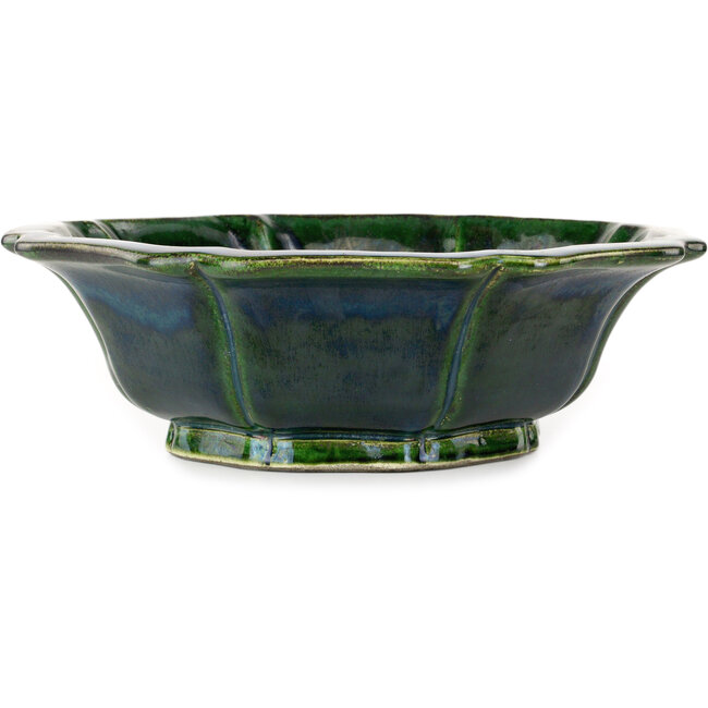 Vaso bonsai verde loto di Mazan - 343 x 343 x 105 mm