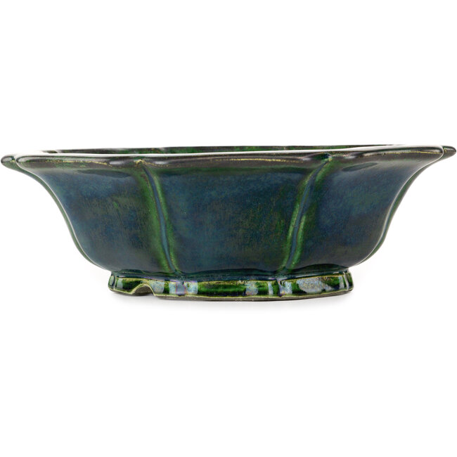 Lotus green bonsai pot by Mazan - 300 x 300 x 100 mm