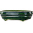 Maceta ovalada verde para bonsái de Mazan - 290 x 215 x 85 mm