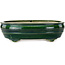 Maceta ovalada verde para bonsái de Mazan - 290 x 215 x 85 mm