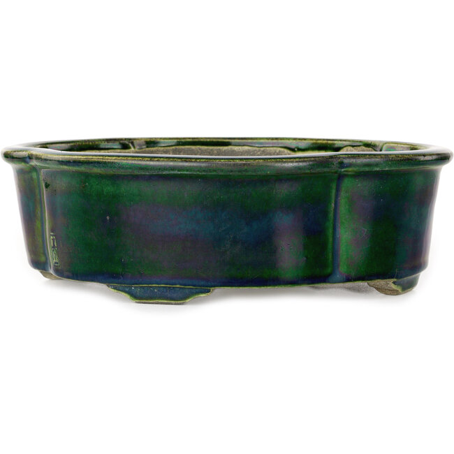 Mokko grüner Bonsaitopf von Mazan – 250 x 215 x 75 mm