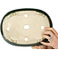 Maceta ovalada verde para bonsái de Mazan - 290 x 215 x 85 mm