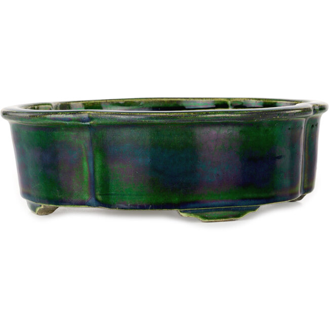 Mokko grüner Bonsaitopf von Mazan – 250 x 215 x 75 mm