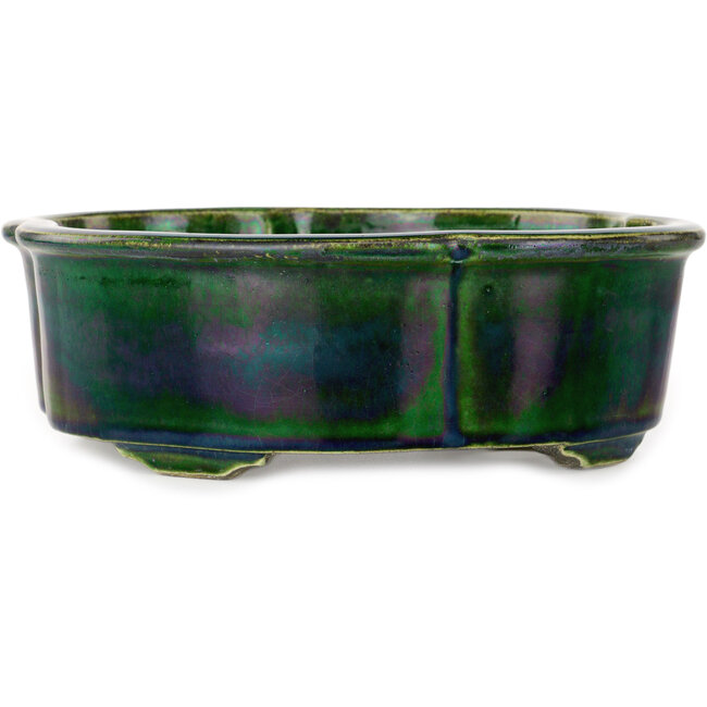 Maceta para bonsai Mokko verde de Mazan - 250 x 215 x 75 mm