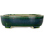 Maceta ovalada verde para bonsái de Mazan - 252 x 210 x 70 mm