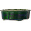 Mokko grüner Bonsaitopf von Mazan – 250 x 215 x 75 mm