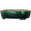 Vaso bonsai ovale verde di Mazan - 252 x 210 x 70 mm