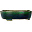 Maceta ovalada verde para bonsái de Mazan - 252 x 210 x 70 mm