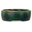 Oval green bonsai pot by Mazan - 222 x 175 x 52 mm