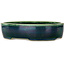 Pot à bonsaï ovale vert Mazan - 222 x 175 x 52 mm