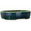 Oval green bonsai pot by Mazan - 222 x 175 x 52 mm