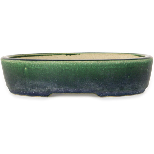 Vaso bonsai ovale verde di Mazan - 227 x 187 x 50 mm