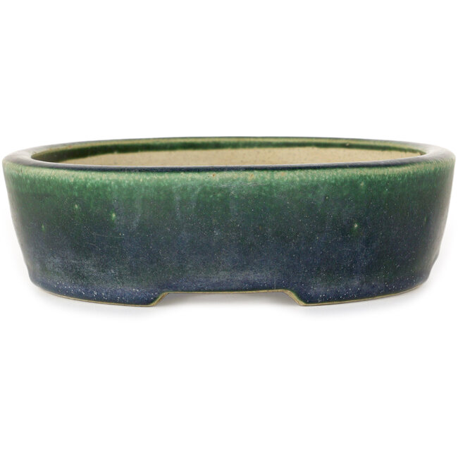 Vaso bonsai ovale verde di Mazan - 227 x 187 x 50 mm