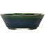 Pot à bonsaï ovale vert Mazan - 230 x 200 x 75 mm
