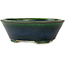 Pot à bonsaï ovale vert Mazan - 230 x 200 x 75 mm