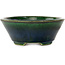 Oval green bonsai pot by Mazan - 230 x 200 x 75 mm