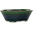 Pot à bonsaï ovale vert Mazan - 230 x 200 x 75 mm