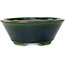 Pot à bonsaï ovale vert Mazan - 230 x 200 x 75 mm