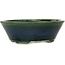 Pot à bonsaï ovale vert Mazan - 230 x 200 x 75 mm