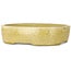 Ovale gele craquelé bonsaipot van Mazan - 223 x 177 x 155 mm