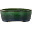 Ovale groene bonsaipot van Mazan - 192 x 160 x 55 mm