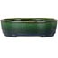 Ovale groene bonsaipot van Mazan - 192 x 160 x 55 mm