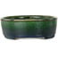 Ovale groene bonsaipot van Mazan - 192 x 160 x 55 mm
