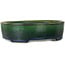 Ovale groene bonsaipot van Mazan - 192 x 160 x 55 mm