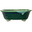 Pot à bonsaï ovale vert Mazan - 193 x 167 x 63 mm